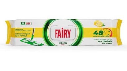 Chusteczki Fairy do podłóg Cena netto:  18 zt /1op 100szt Karton: 12op