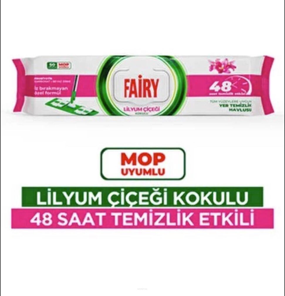 Chusteczki Fairy do podłóg Cena netto:  17 zt /1op 100szt Karton: 12op
