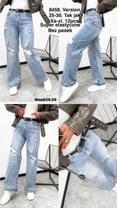 Jeansy paczka 12 par