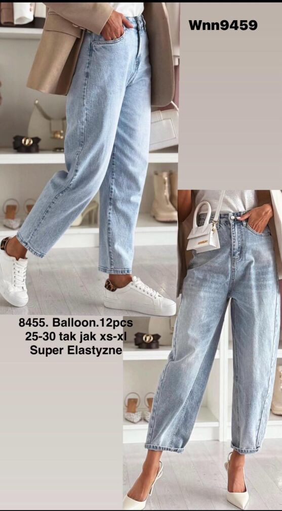 Jeansy paczka 10 par
