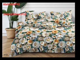 Komplet pościeli 5D 100% satyna - bawełna  3 Częściowy  Rozmiar:          200x220 cm - 4