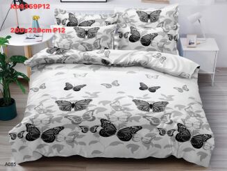 Komplet pościeli 5D 100% satyna - bawełna  3 Częściowy  Rozmiar:          200x220 cm - 2