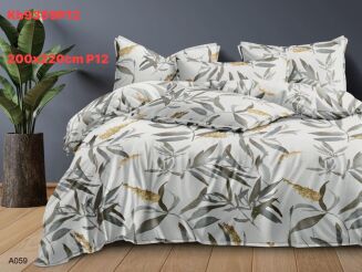 Komplet pościeli 5D 100% satyna - bawełna  3 Częściowy  Rozmiar:          200x220 cm - 3