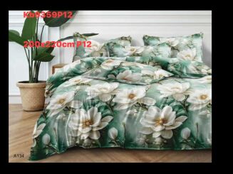 Komplet pościeli 5D 100% satyna - bawełna  3 Częściowy  Rozmiar:          200x220 cm - 11