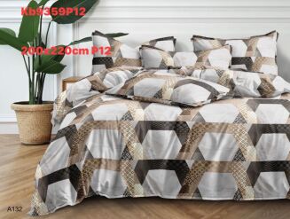 Komplet pościeli 5D 100% satyna - bawełna  3 Częściowy  Rozmiar:          200x220 cm - 16