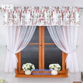 Firanki gotowe  rozmiar: 150x400cm - 5