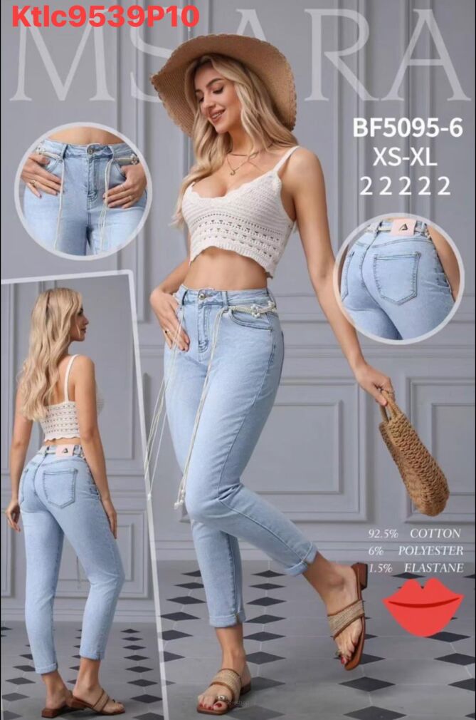 JEANS  MSAARA     Paczka: 10 szt,     mix size, 1 kolor