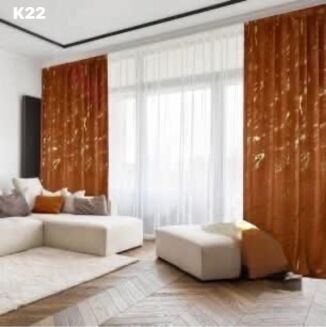 Zasłona welurowa  ze złotym wzorem taśma WAVE Rozmiar:   145x250cm - 3