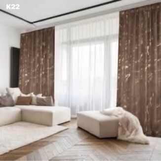 Zasłona welurowa  ze złotym wzorem taśma WAVE Rozmiar:   145x250cm - 6