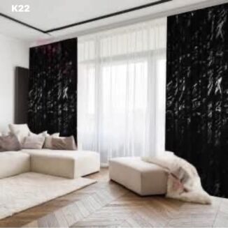 Zasłona welurowa  ze złotym wzorem taśma WAVE Rozmiar:   145x250cm - 10