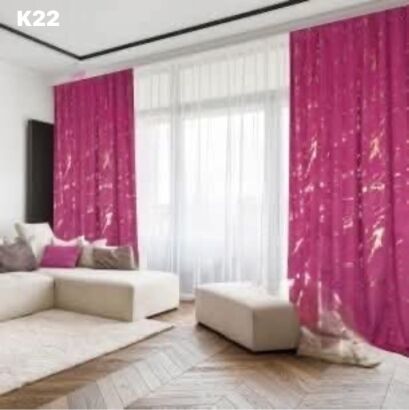 Zasłona welurowa  ze złotym wzorem taśma WAVE Rozmiar:   145x250cm