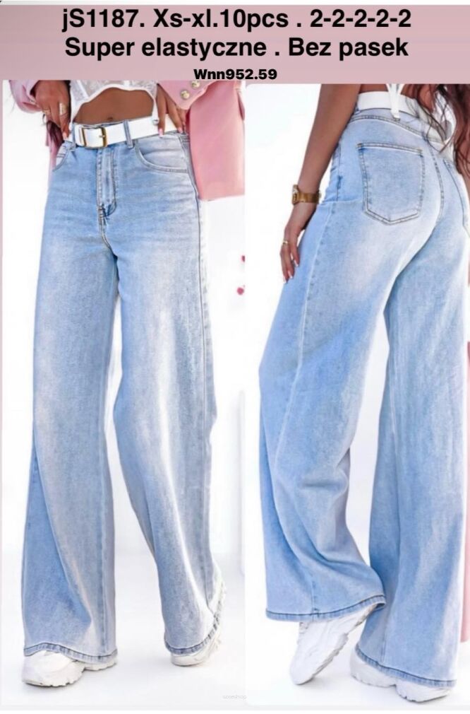 Jeansy paczka 10 par