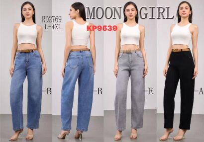 JEANS      Paczka: 12 szt,     mix size, 1 kolor