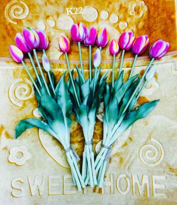 Piękne tulipany silikonowe