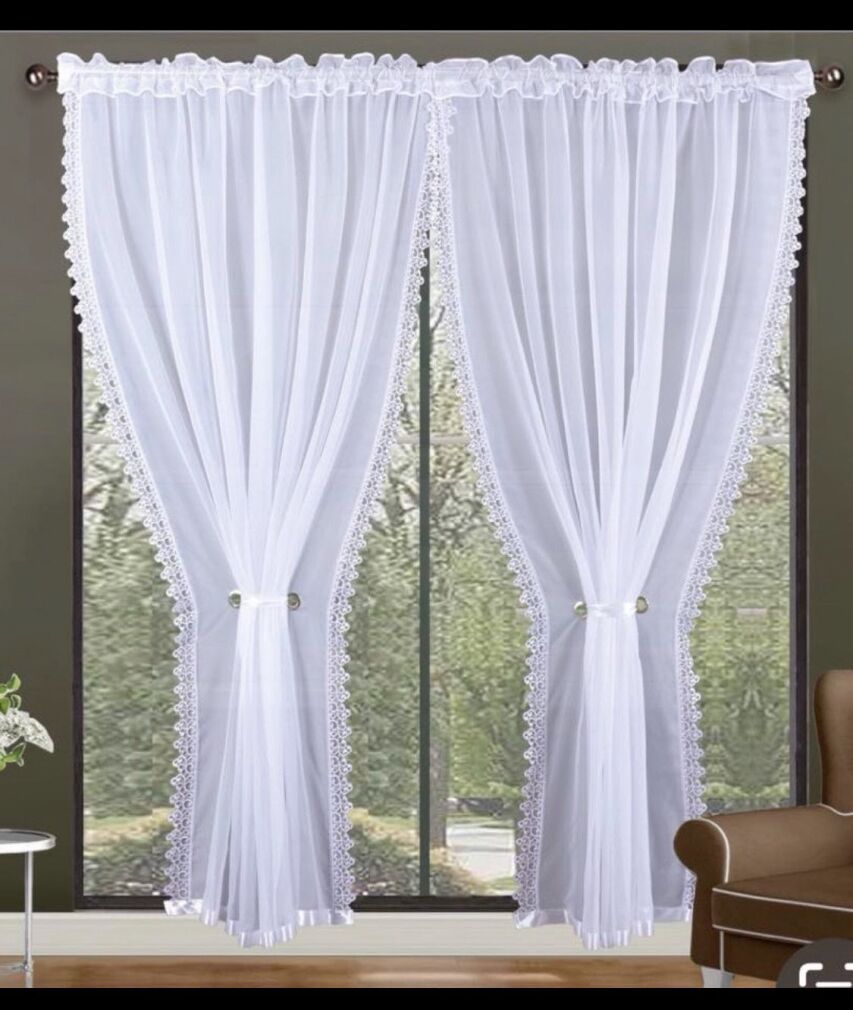 Firanki gotowe  Rozmiar:   180x400cm.     K9489