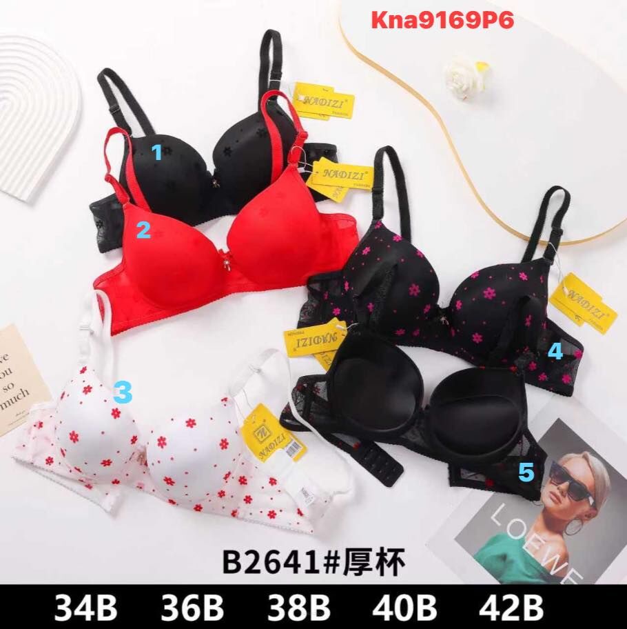 biustonosze paczka 6 szt 1 kolor