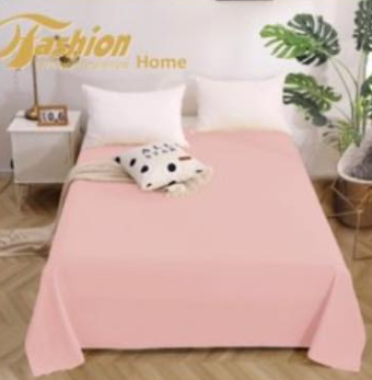 prześcieradła bez gumy - różowy kolor -160/200 - satyna bawełniana