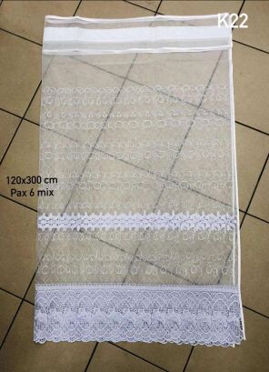 FIRANKI GOTOWE z gipiurą  Rozmiar:        120x400cm