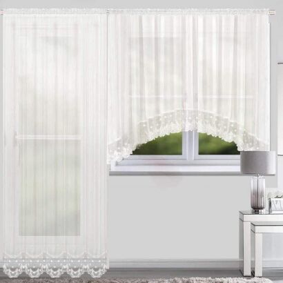 Firanki gotowe  Komplet balkonowy Rozmiar: Krótka: 160x400cm Długa:   250x145cm