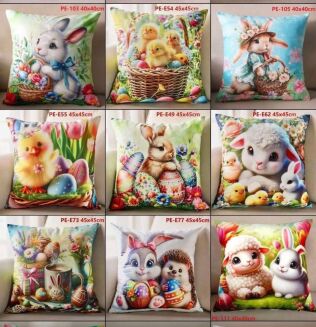 Poszewki wielkanocne paczka 12 szt mix - 4