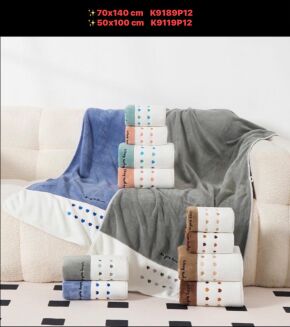 ręczniki 70x140 - paczka 12 szt mix mikrofilbry - 11