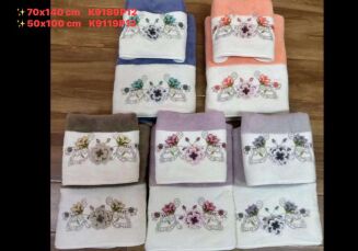 ręczniki 70x140 - paczka 12 szt mix mikrofilbry - 6