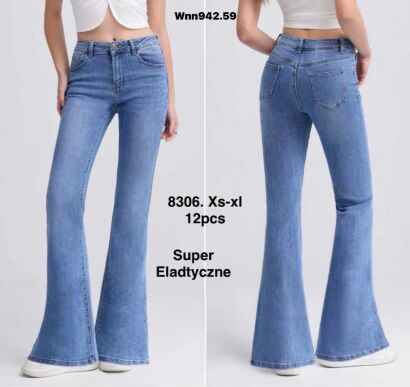 Jeansy paczka 12 par