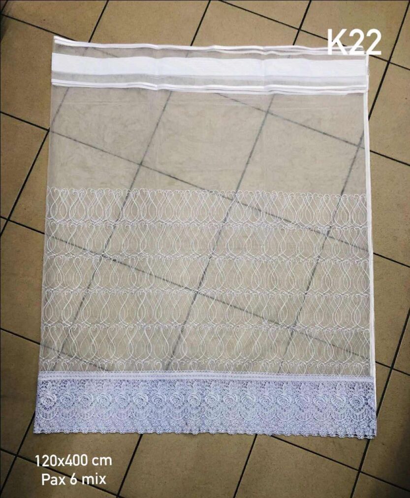 FIRANKI GOTOWE z gipiurą  Rozmiar:        120x400cm