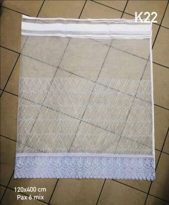 FIRANKI GOTOWE z gipiurą  Rozmiar:        120x400cm