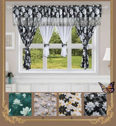 Firanki gotowe 2 in 1  Rozmiar: 150x400cm