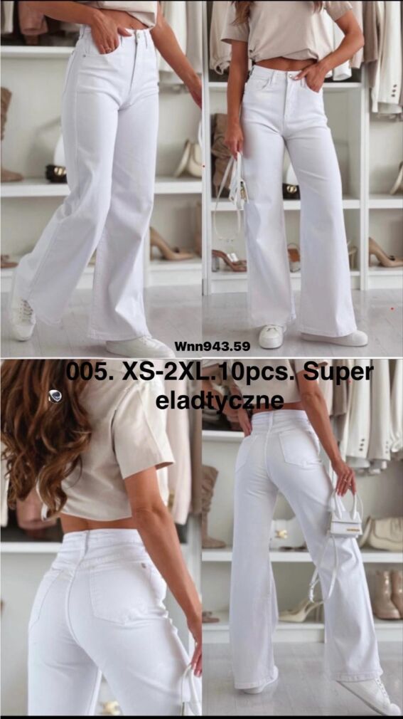 Jeansy paczka 10 par