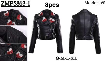 SKÓRZANA KURTKA  Paczka:        8 szt  Cena netto:  55 zł 