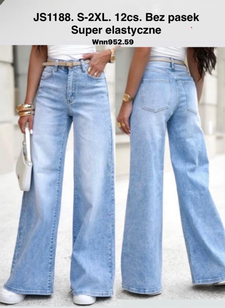 Jeansy paczka 12 par