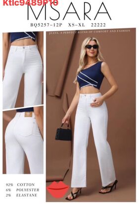 JEANS  MSAARA     Paczka: 10 szt,     mix size, 1 kolor