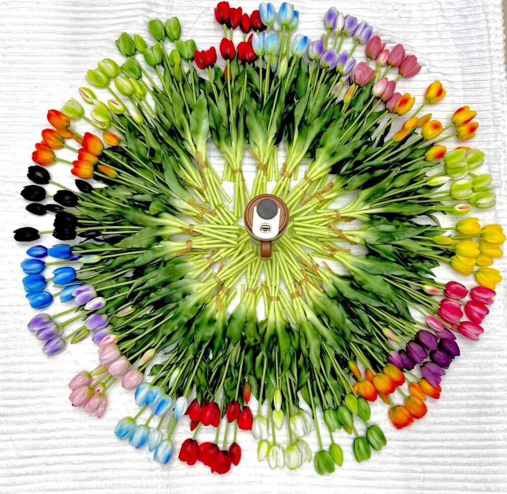 Tulipany silikonowe   1 bukiet 5 szt 1 kolor