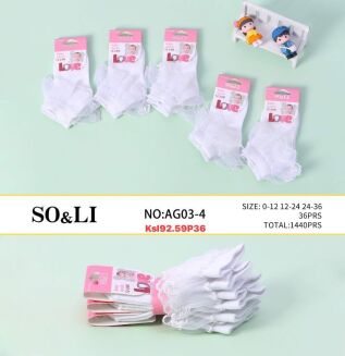 SKARPETY DLA DZIECI   Paczka:     36 par  Cena netto:   2.2 zł - 4