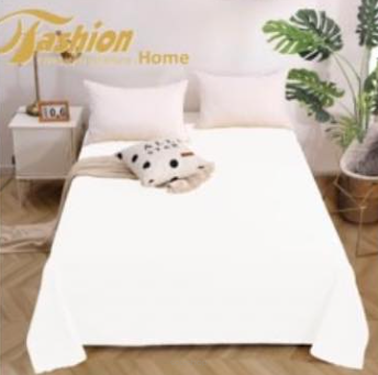 prześcieradła bez gumy - biały kolor -160/200 - satyna bawełniana