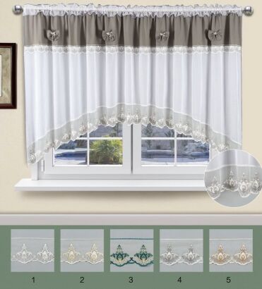 Firanki gotowe  gip pióra  Rozmiar:  160x400cm