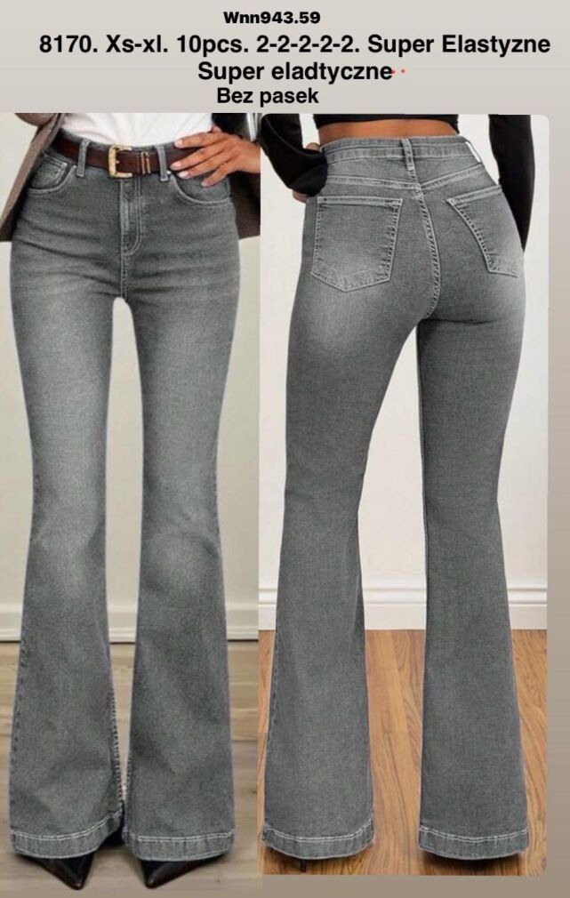 Jeansy paczka 10 par